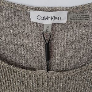 NWT Calvin Klein Gold Blouse Size M